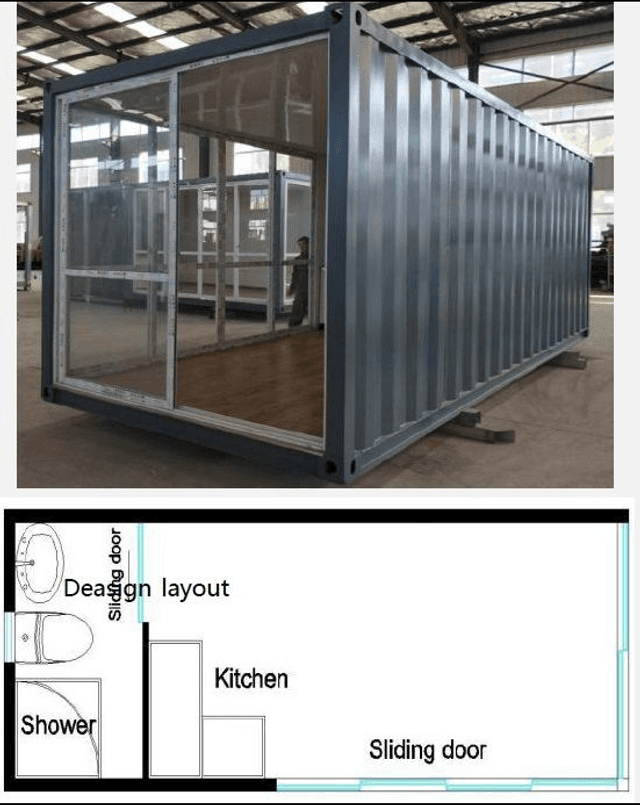 container showroom15m²